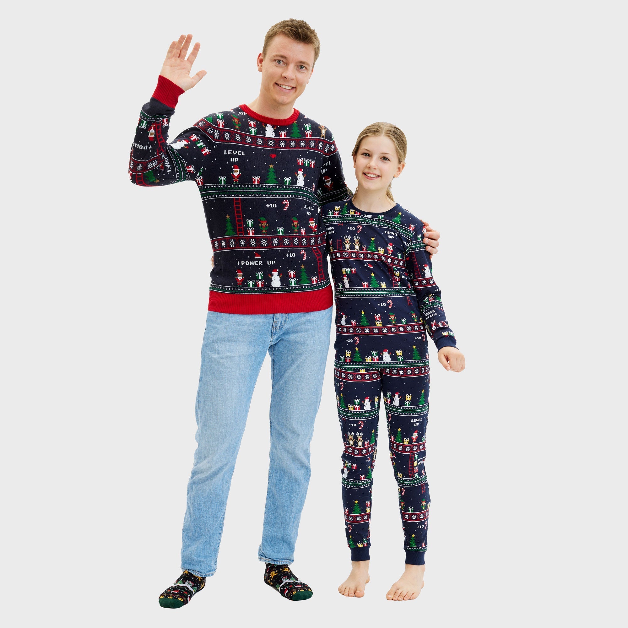 Vintage gamer Weihnachtspullover - Herren